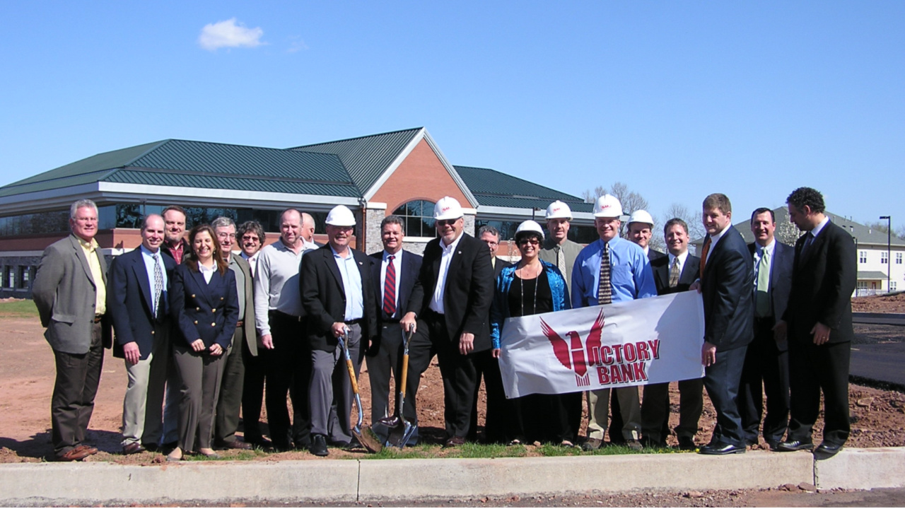 Victory Bank groundbreaking ceremony. (2008)