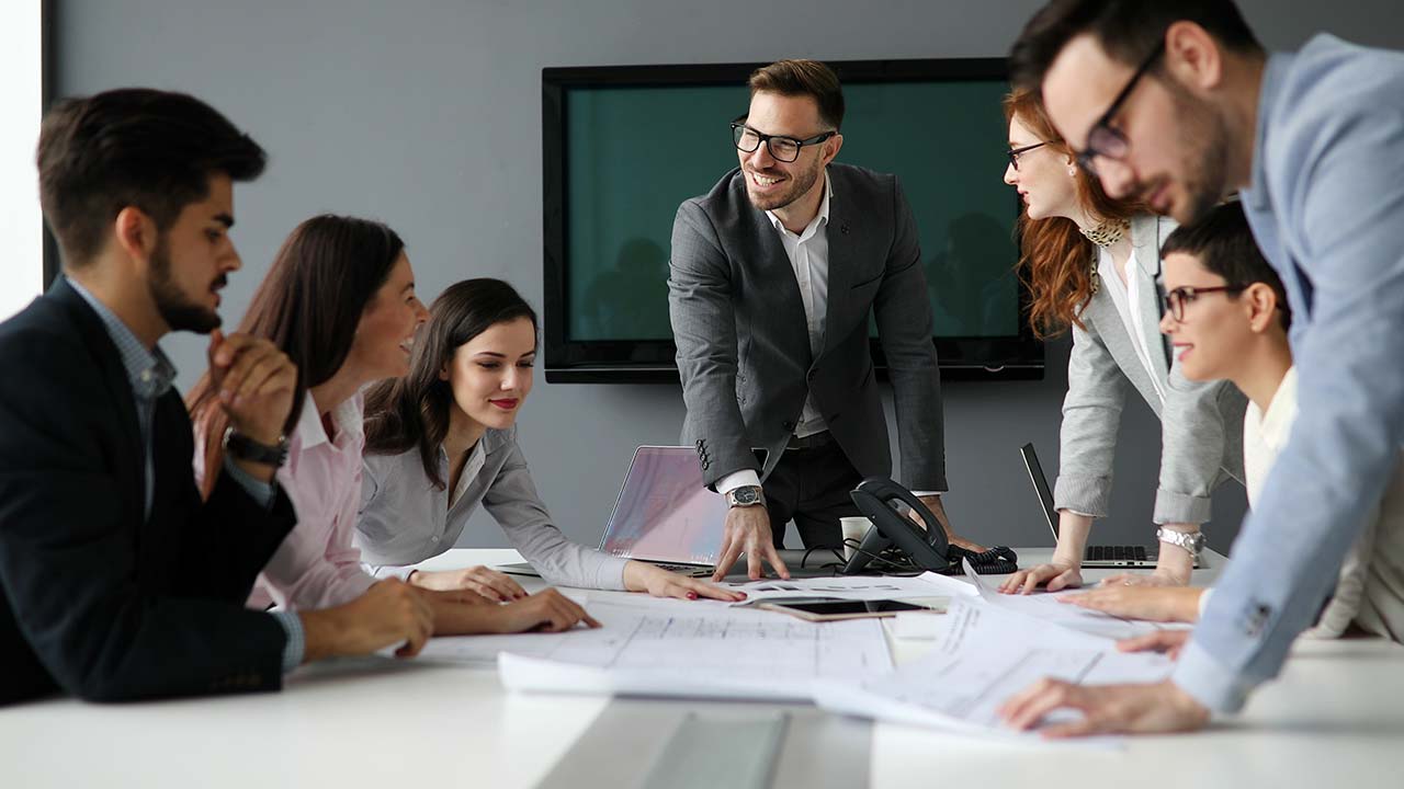 Business people in conference room