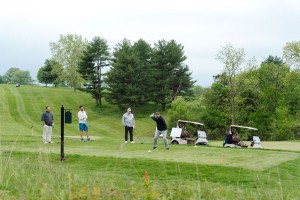 On the greens