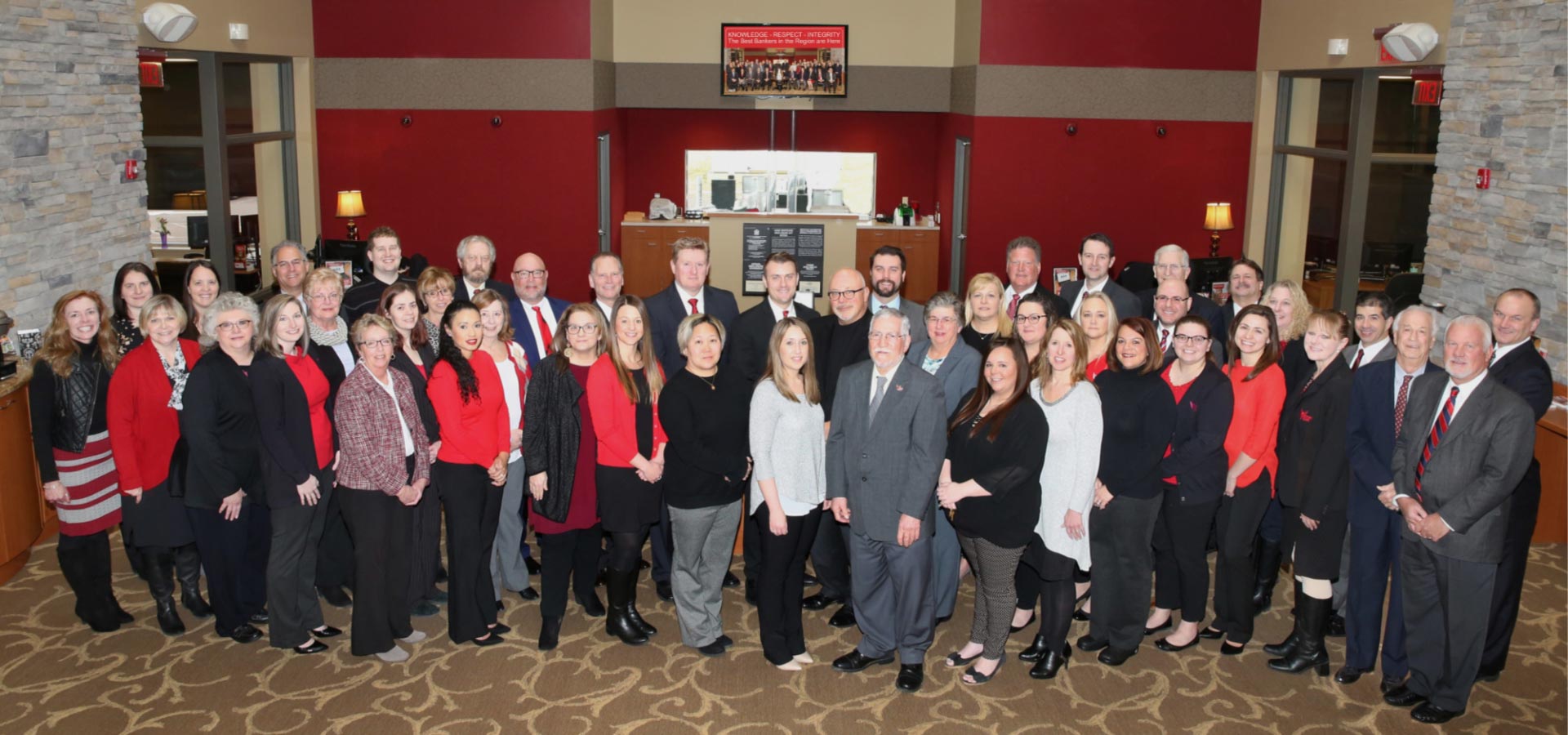 The Victory Bank staff group photo